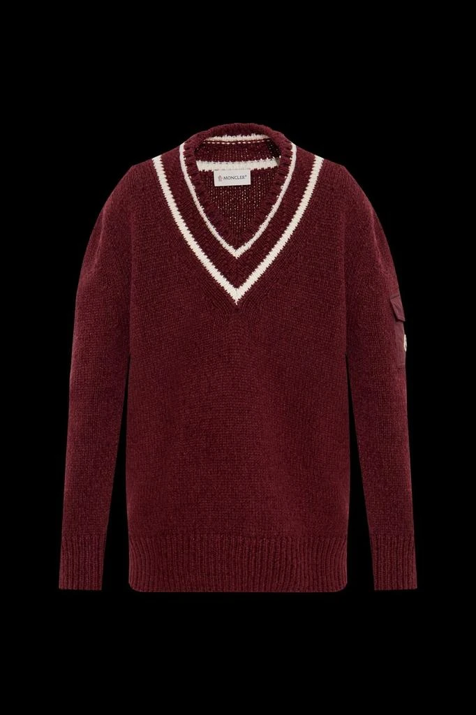 Moncler Moncler V-Neck Knitted Jumper 1