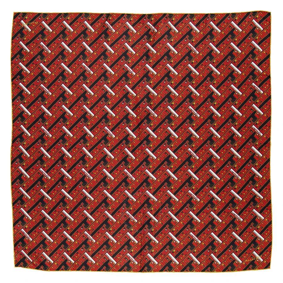Burberry Bus Silk Scarf In Pillar 1