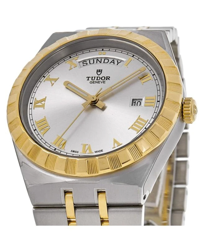 Tudor Tudor Royal Automatic Silver Dial Yellow Gold Bezel Steel Unisex Watch M28603-0001 2