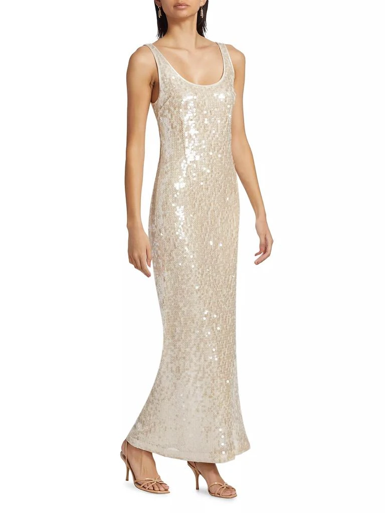 SIMKHAI Bex Sequined Tank Maxi Dress 4