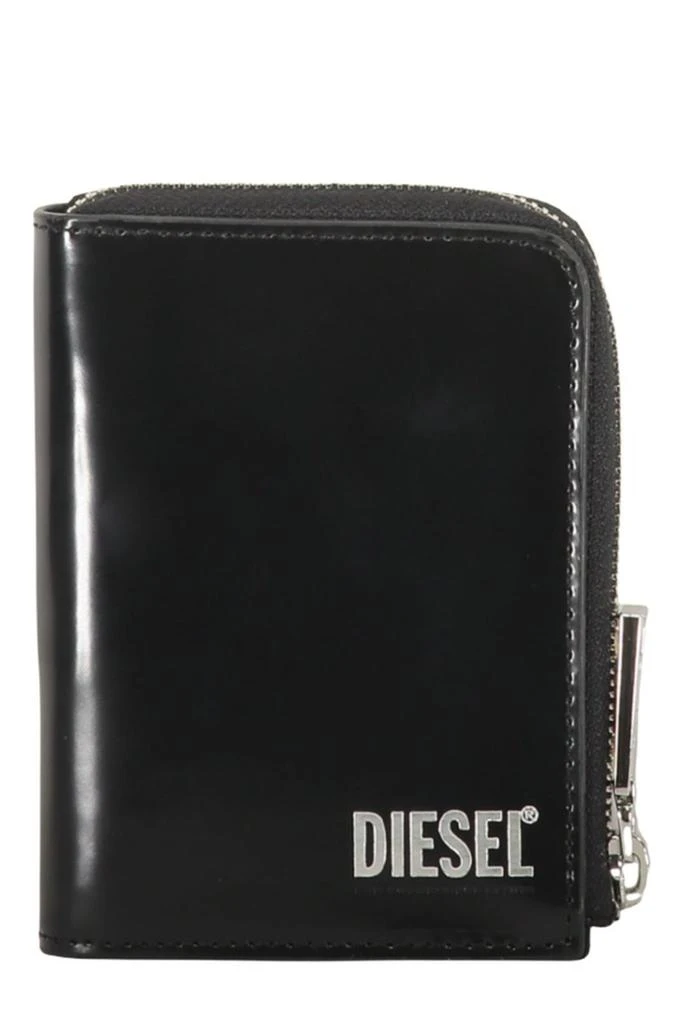 Diesel Diesel Logo-Printed Zipped Wallet
