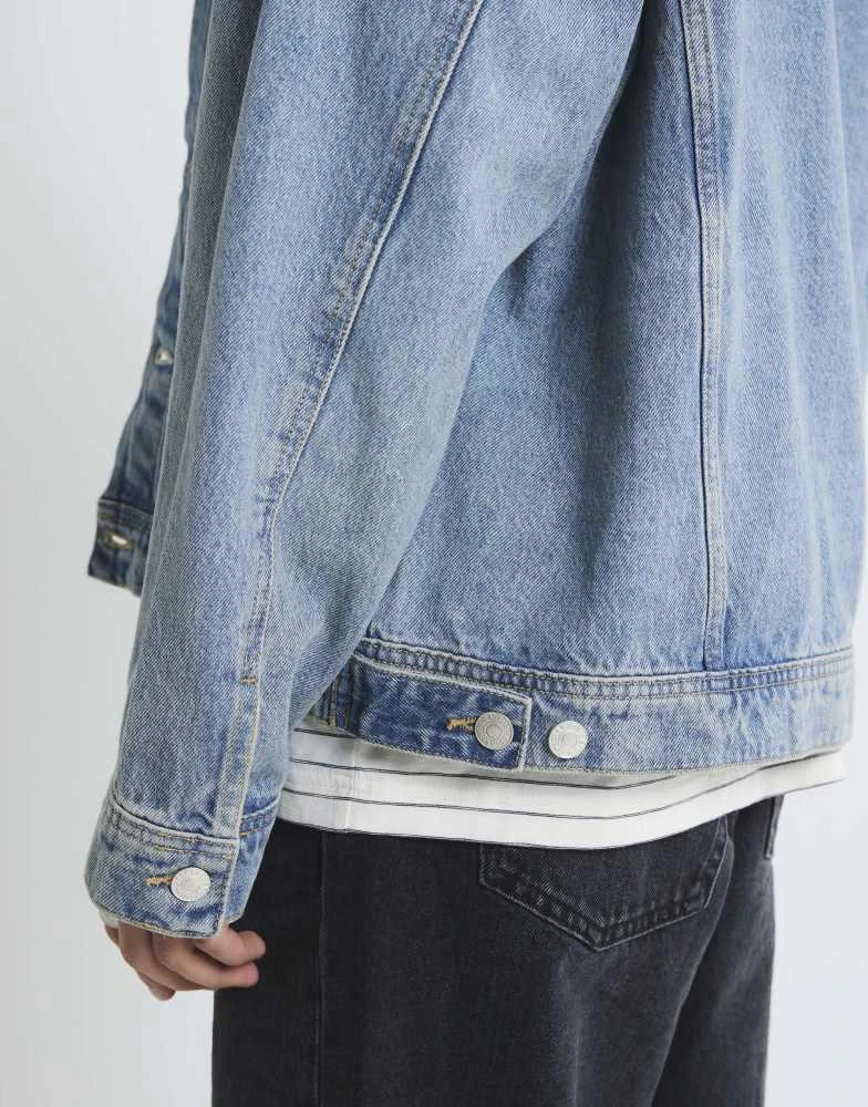 River Island River Island Regular fit denim jacket in blue 2