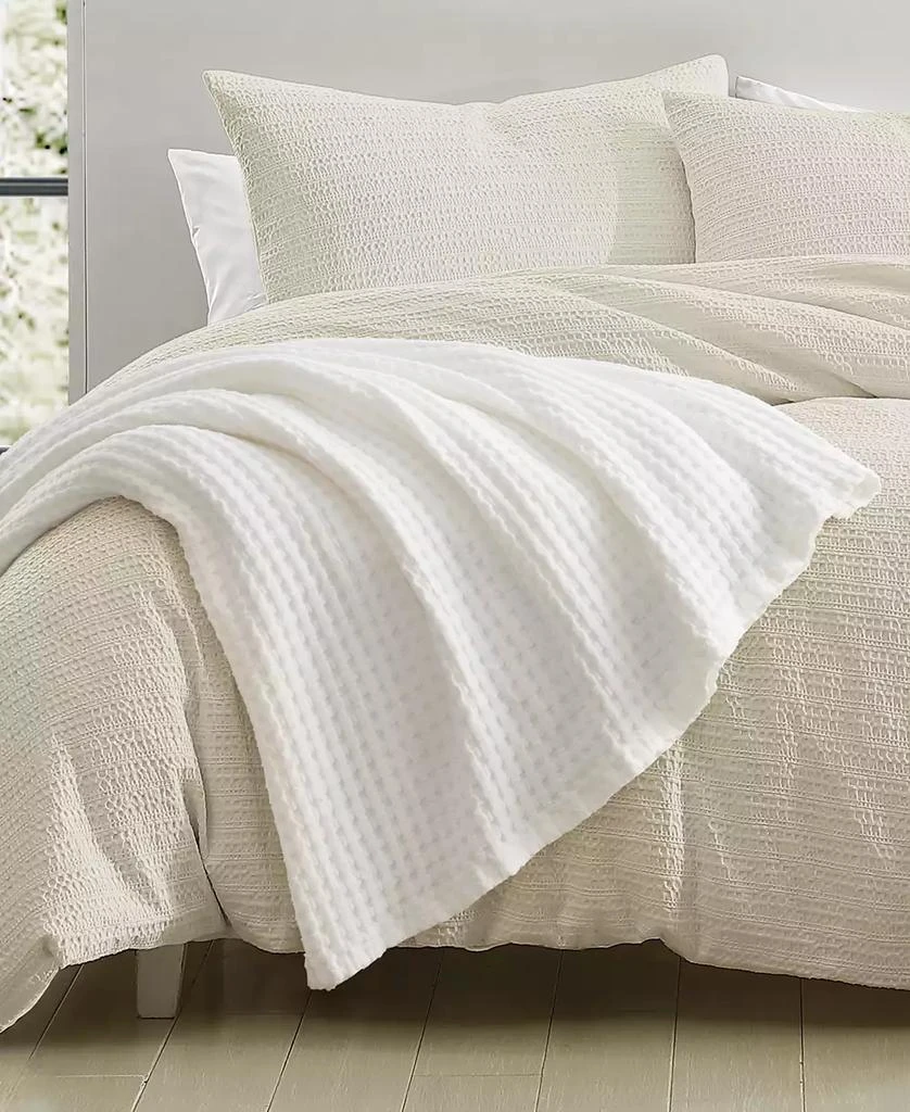 DKNY Pure Cotton Waffle Blanket 2