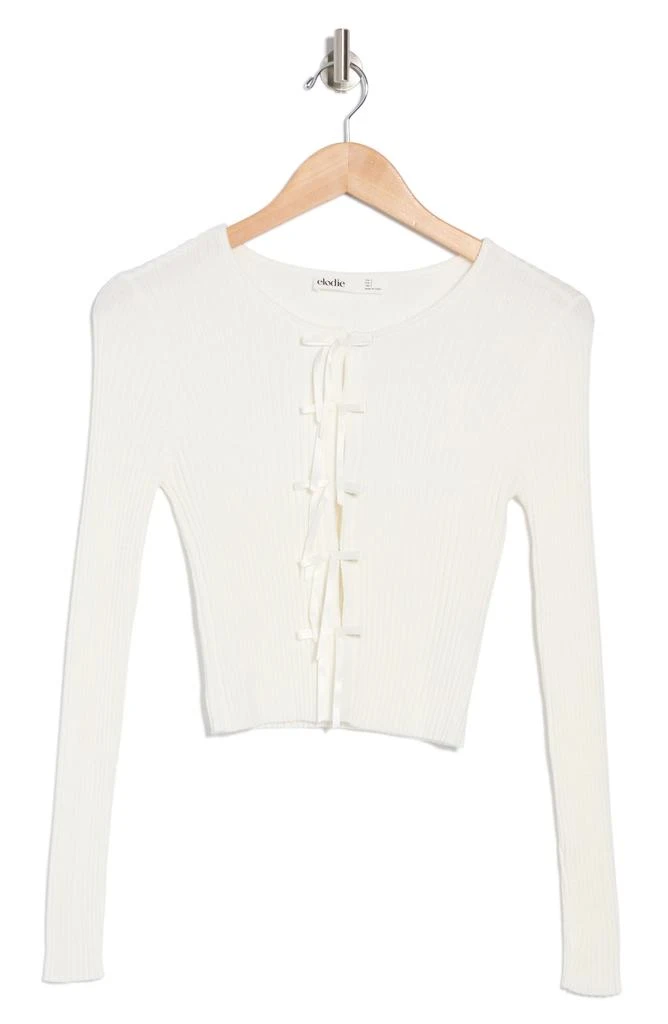 Elodie Bow Detail Crop Cardigan 3