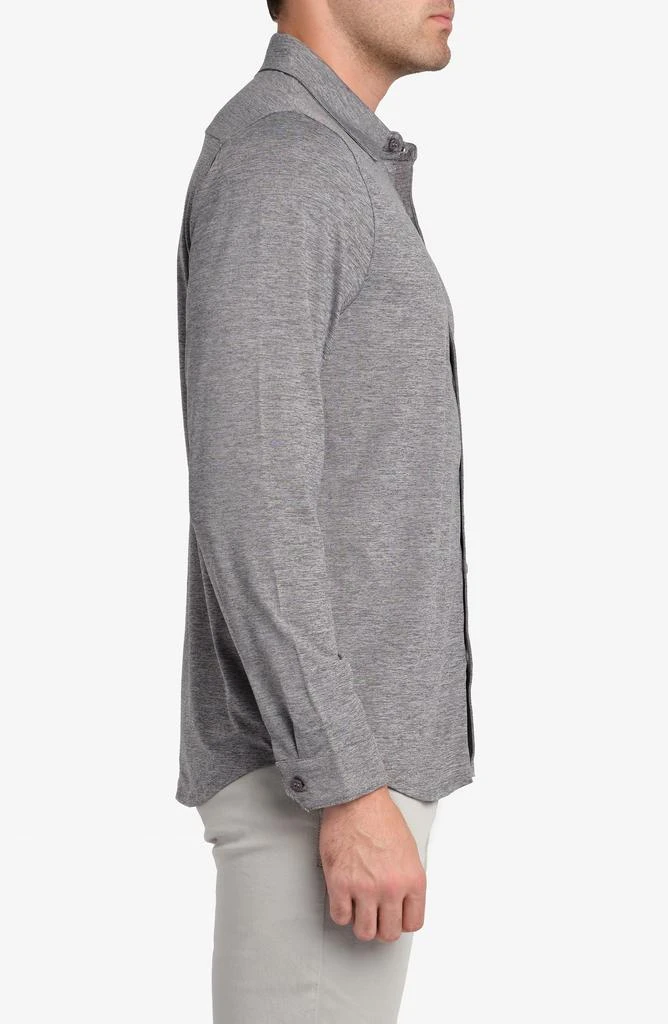 Zachary Prell Bill Stretch Knit Button-Up Shirt 6