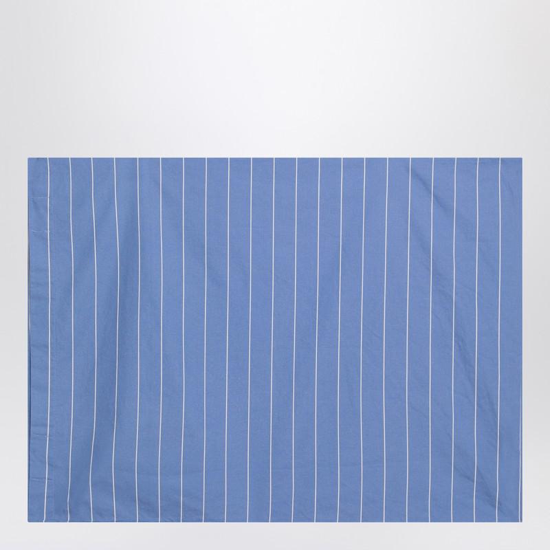 Tekla Blue sea fabric with striped pattern