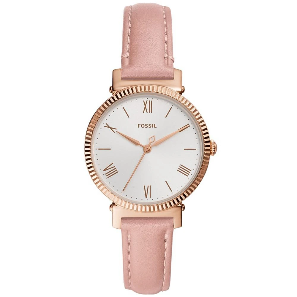 Fossil Women's Daisy Blush Leather Strap Watch 34mm 1