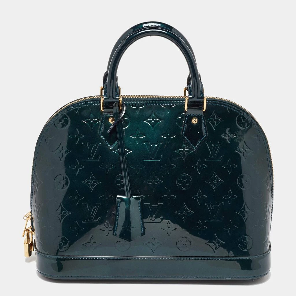 Louis Vuitton Louis Vuitton Bleu Nuit Monogram Vernis Leather Alma PM Bag 1