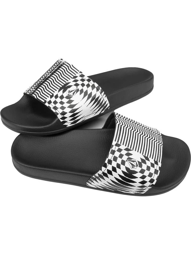 Volcom Dont Trip Mens Printed Man Made Slide Sandals 1