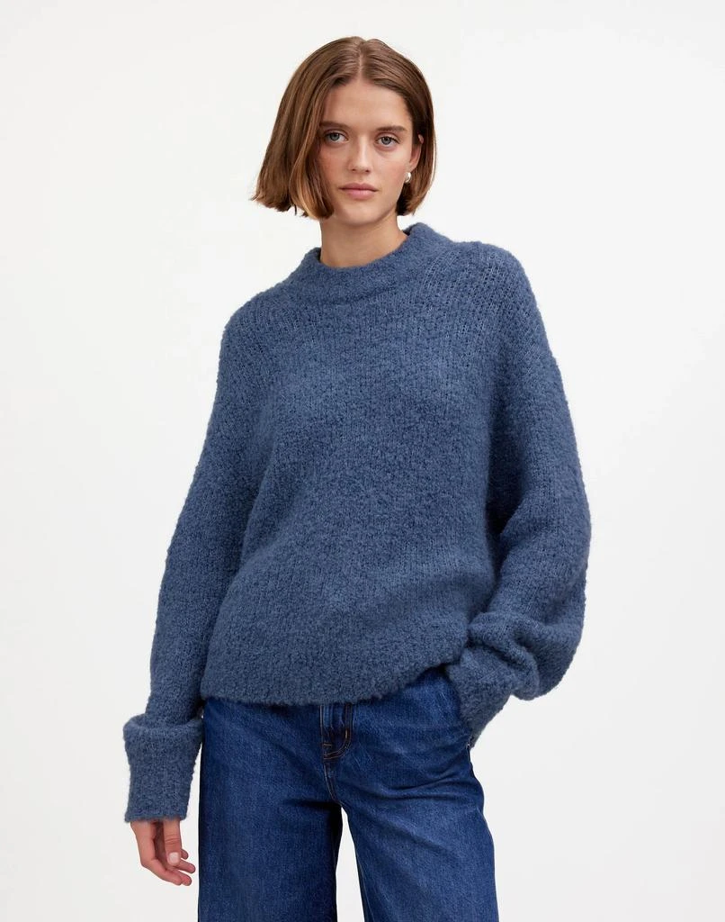 Madewell Wool-Alpaca Blend Bouclé-Knit Oversized Sweater 4