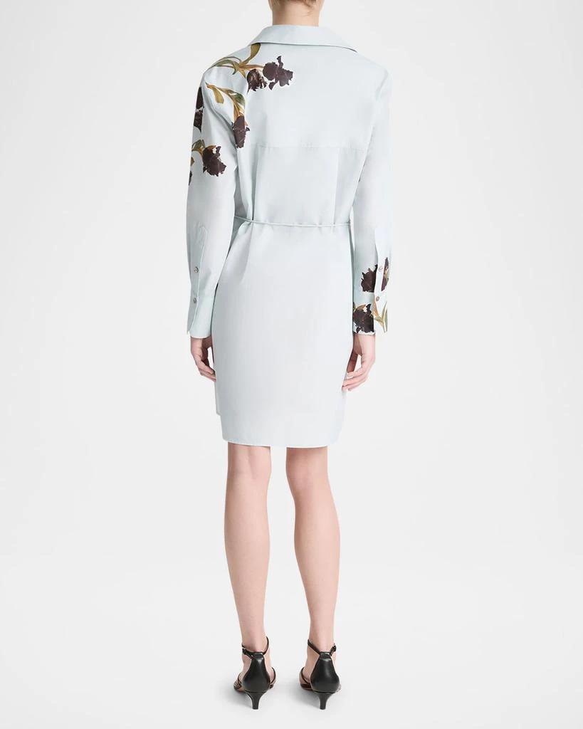 Vince Long-Sleeve Iris-Printed Shirtdress 3
