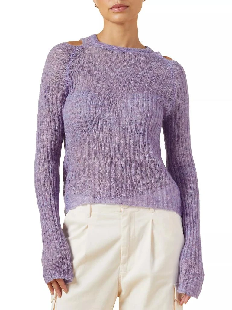 Monrow Shoulder Cut-Out Sweater 3
