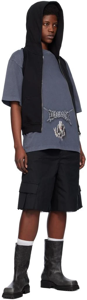 We11done Navy Vintage Monster T-Shirt 4