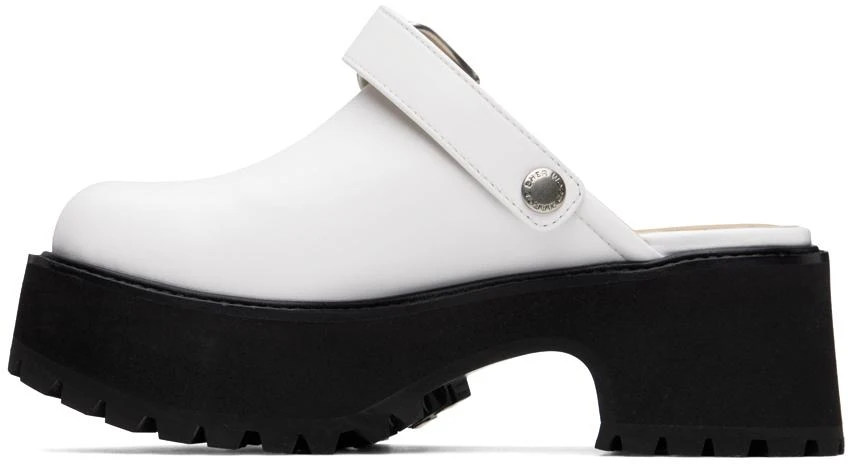 Marge Sherwood White 70's Clogs 3