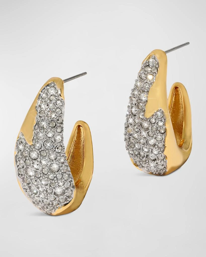 Alexis Bittar Solanales Crystal Hoop Earrings 1
