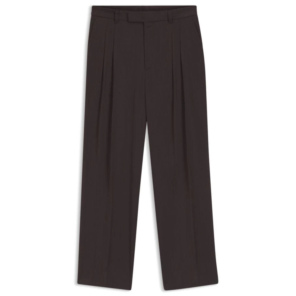 Hugo Boss Oversized-fit trousers in twill