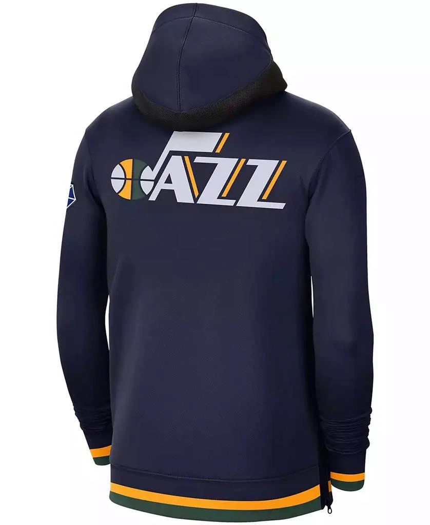 NIKE Men's Navy Utah Jazz 75th Anniversary Performance Showtime Hoodie Full-Zip Jacket 3