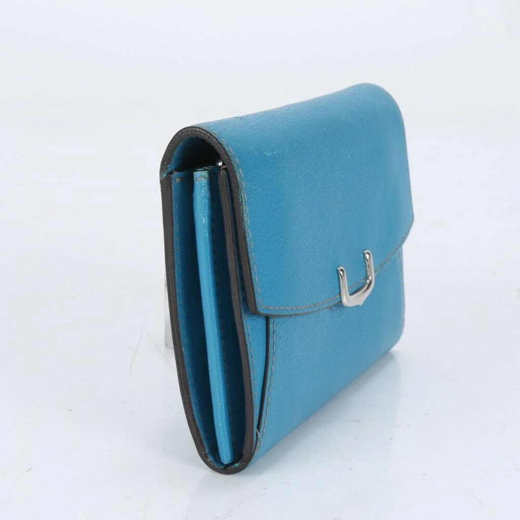 Cartier blue Leather Wallet (Bi-Fold) (Pre-Owned) 4
