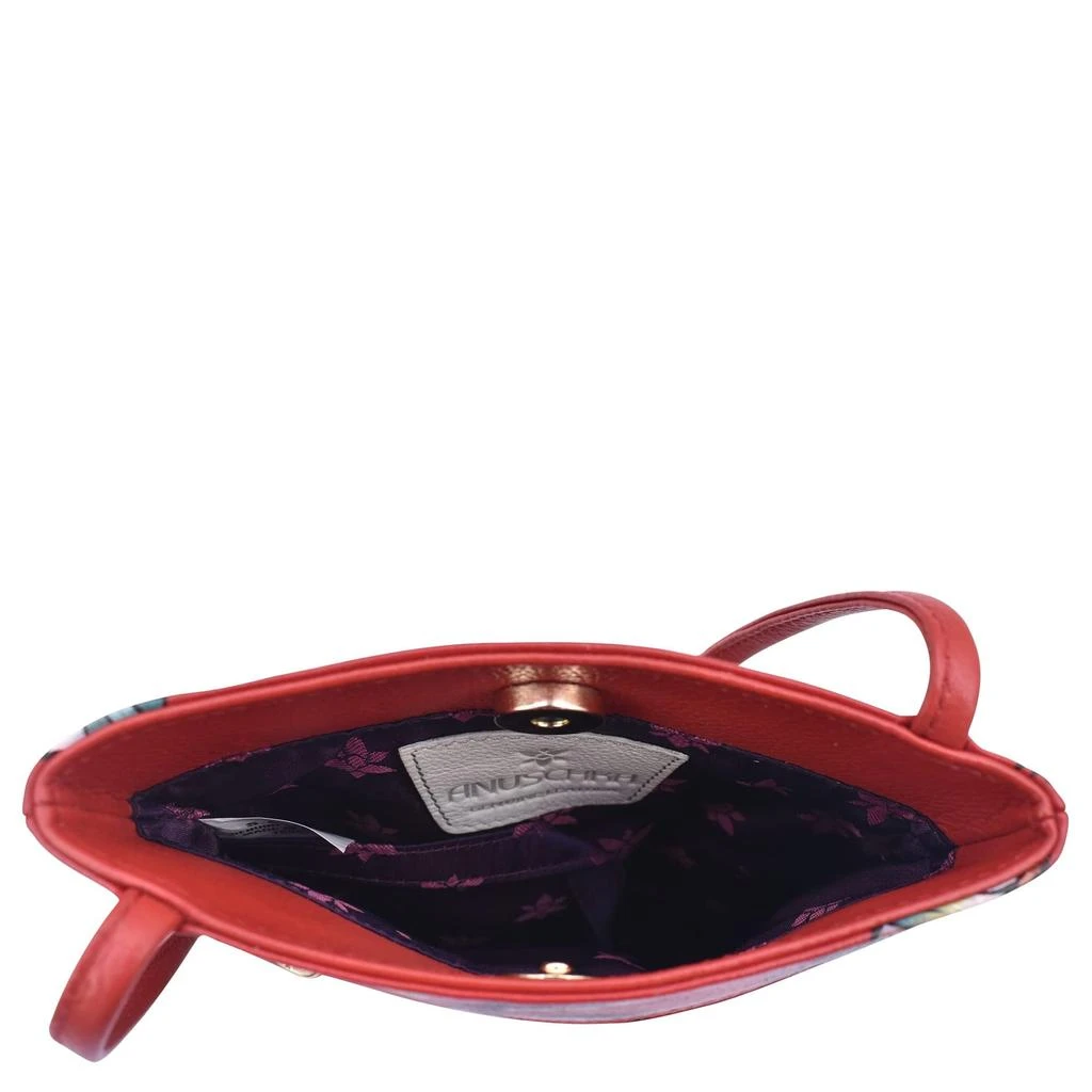 Anuschka Handbags Mini Double Zip Travel Crossbody 448 3
