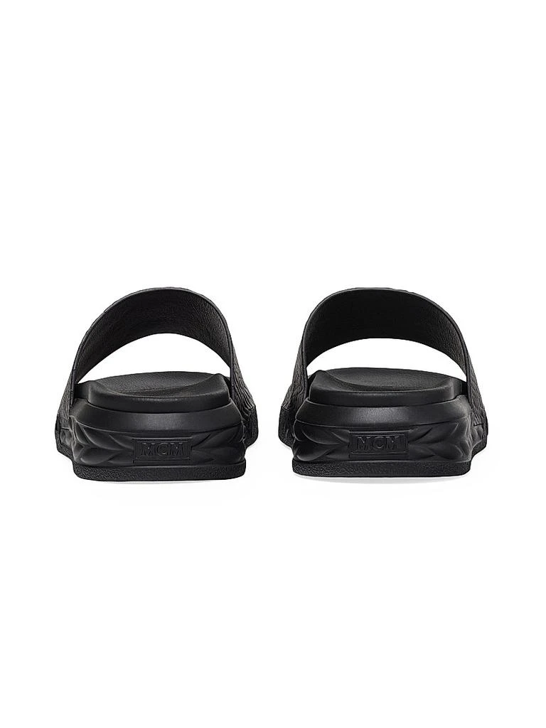 MCM Logo-Printed Canvas Slides 3