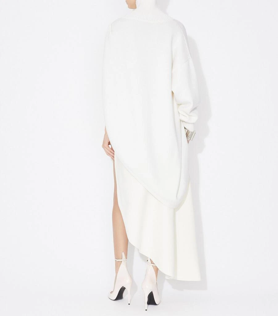Alaïa Wool Asymmetric Cape Sweater 3