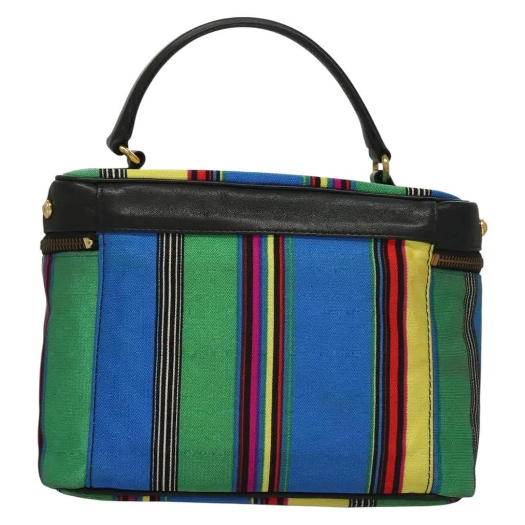 Versace Vanity Hand Bag Canvas And Leather Canvas Clutche 
Pouche Bag (Pre-Owned) 2