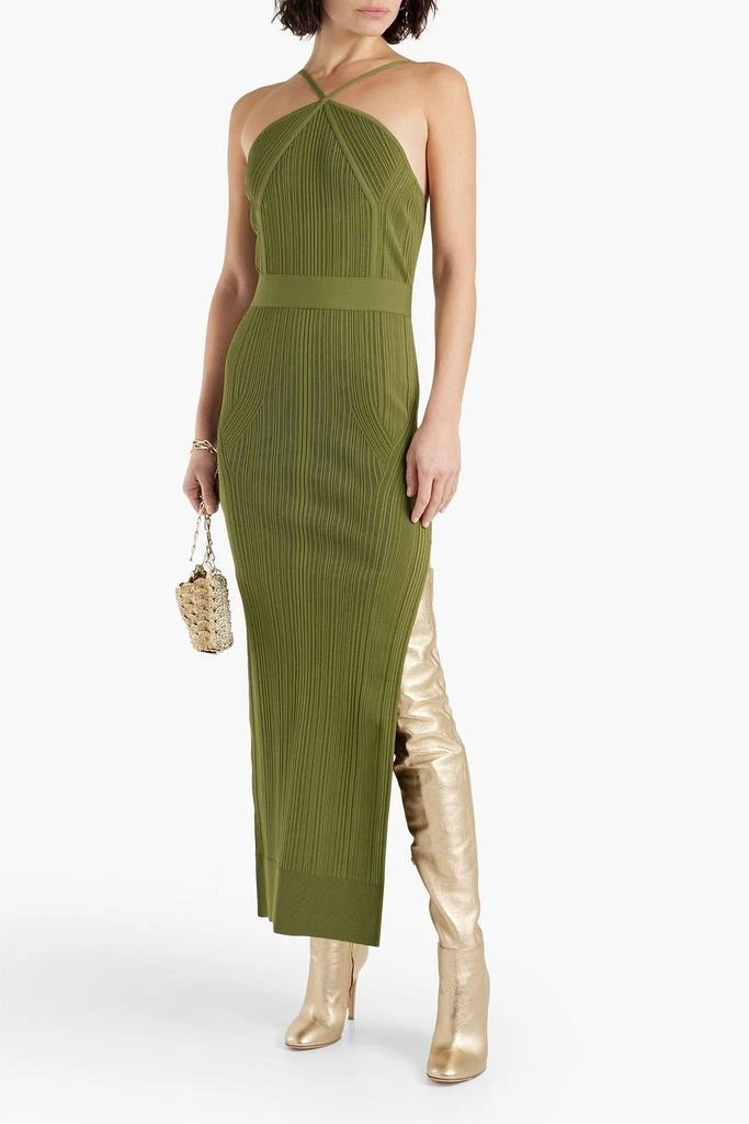 slim fit dress slacks Green and Grey Dress – Girl Meets Dress main image 1