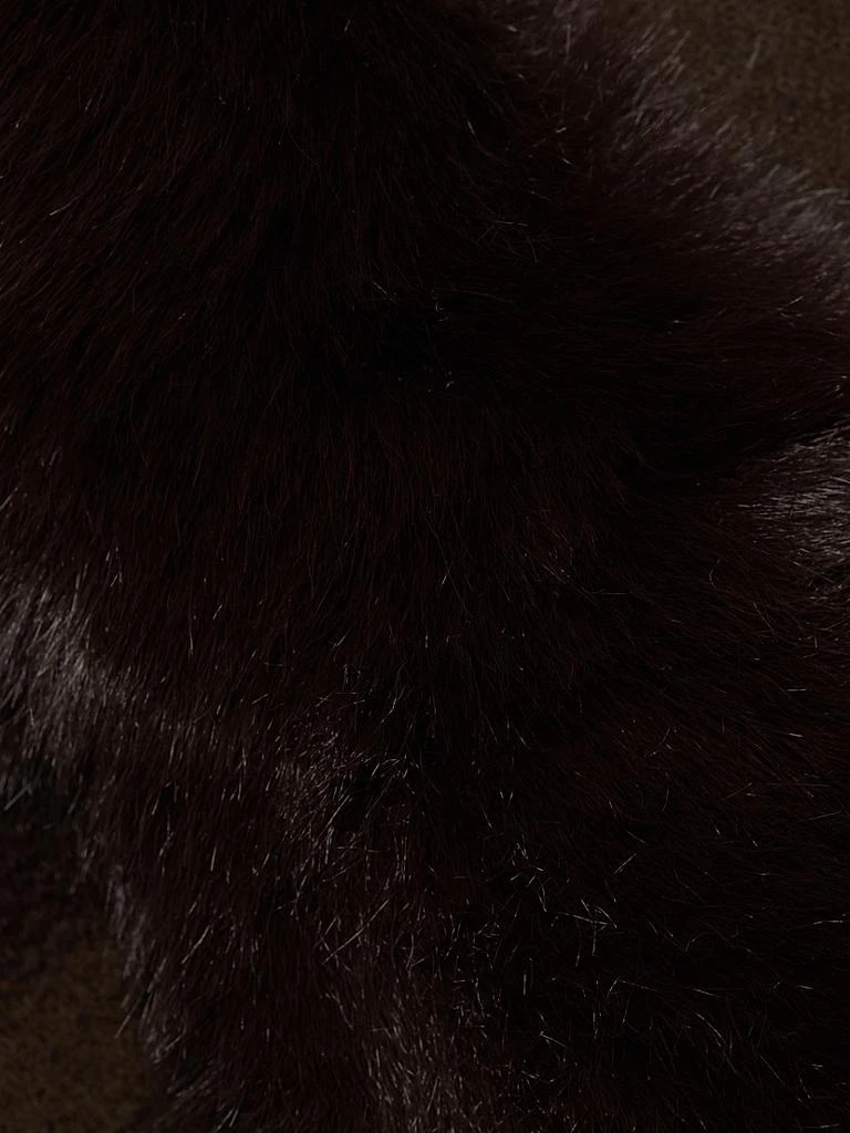 Sofia Cashmere Faux Fur & Cashmere U-Cape 7