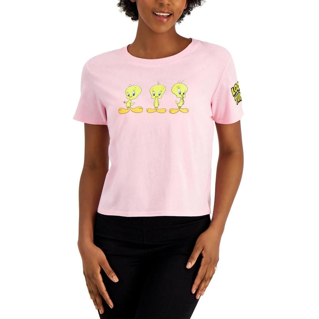 Freeze 24-7 Womens Embroidery Tee Looney Tunes Pullover Top 3