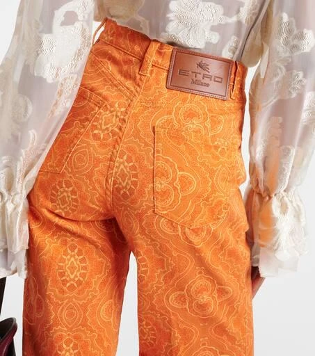 ETRO Printed high-rise flared jeans 5