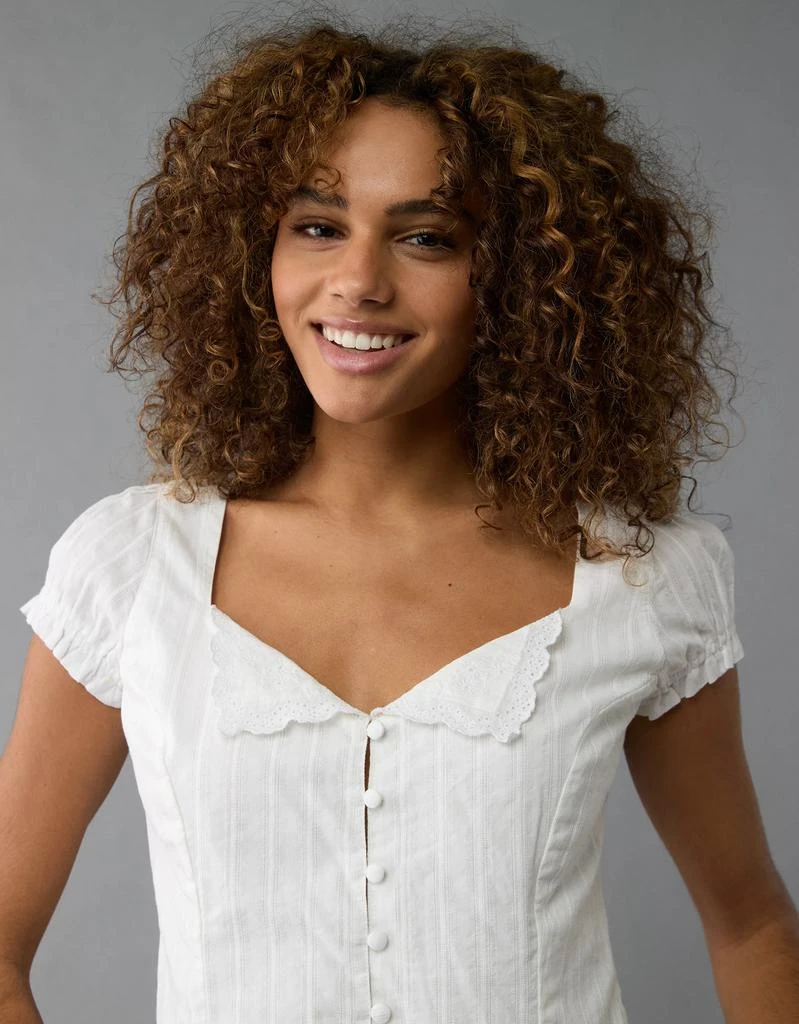 AE AE Cap-Sleeve Corset Blouse 1