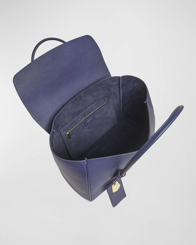 Salvatore Ferragamo Firenze Flap Leather Tote Bag 4