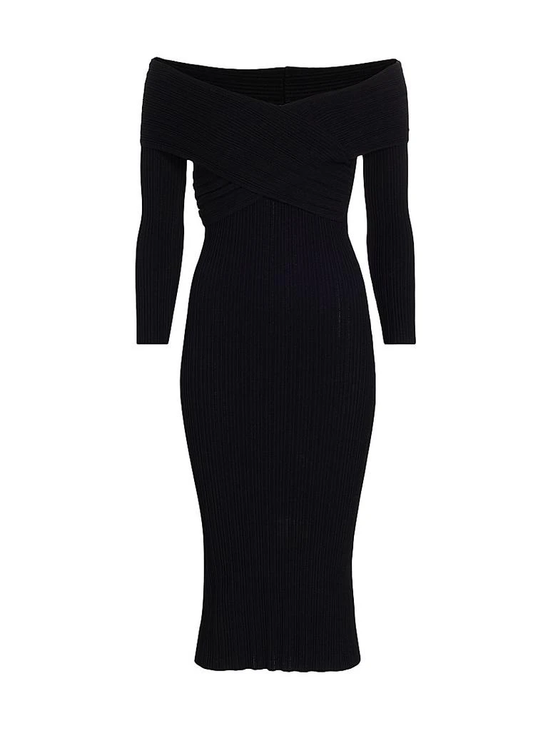 VERONICA BEARD Soraya Off-The-Shoulder Body-Con Dress 1