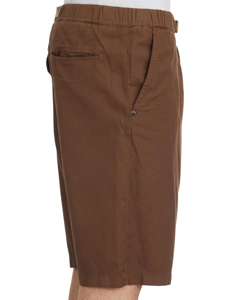 WHITE SAND COTTON AND LINEN BERMUDA SHORTS 3