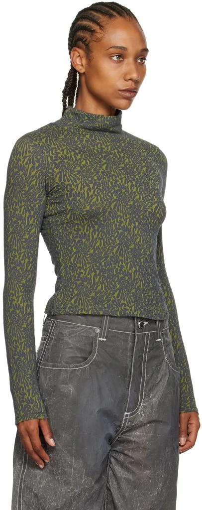 Eckhaus Latta Green Shrunk Turtleneck 4