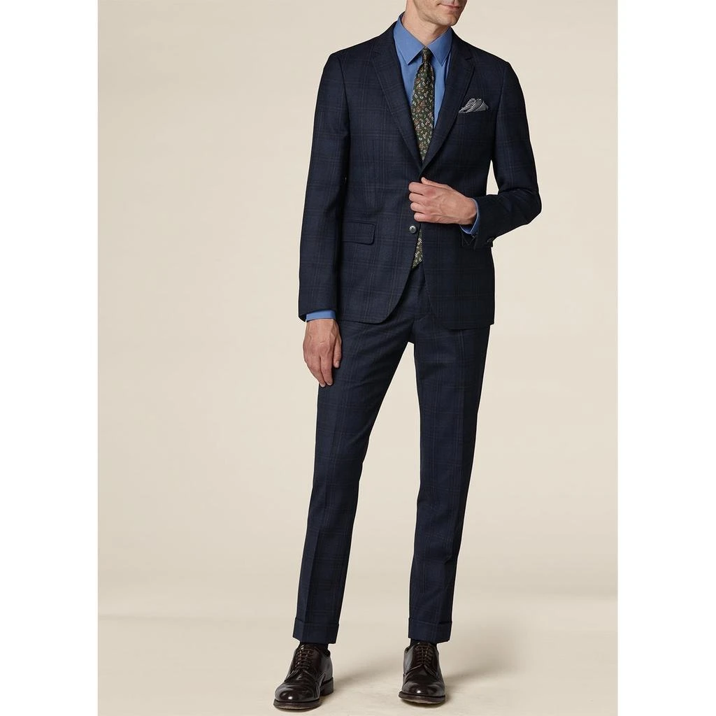 预计3周后发货 Fursac Fursac - Costume Bleu Motif Prince De Galles - Bleu - Motif Prince De Galles 1
