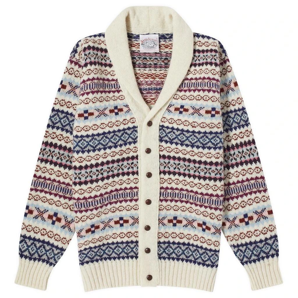 Jamiesons of Shetland Jamieson's of Shetland Fair Isle Shawl Collar Cardigan 1