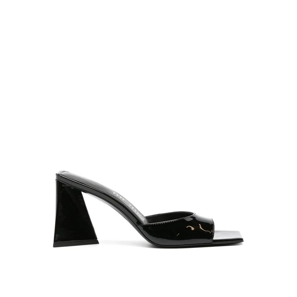 La Sélection Créateurs Sandales The Attico Mini Devon 85 Leather - Black - Femme 1