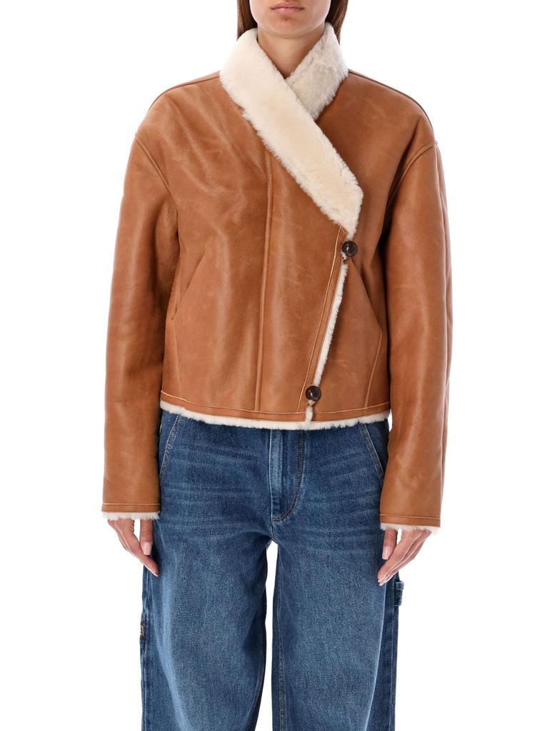 Isabel Marant Eriana Shearling Cropped Jacket