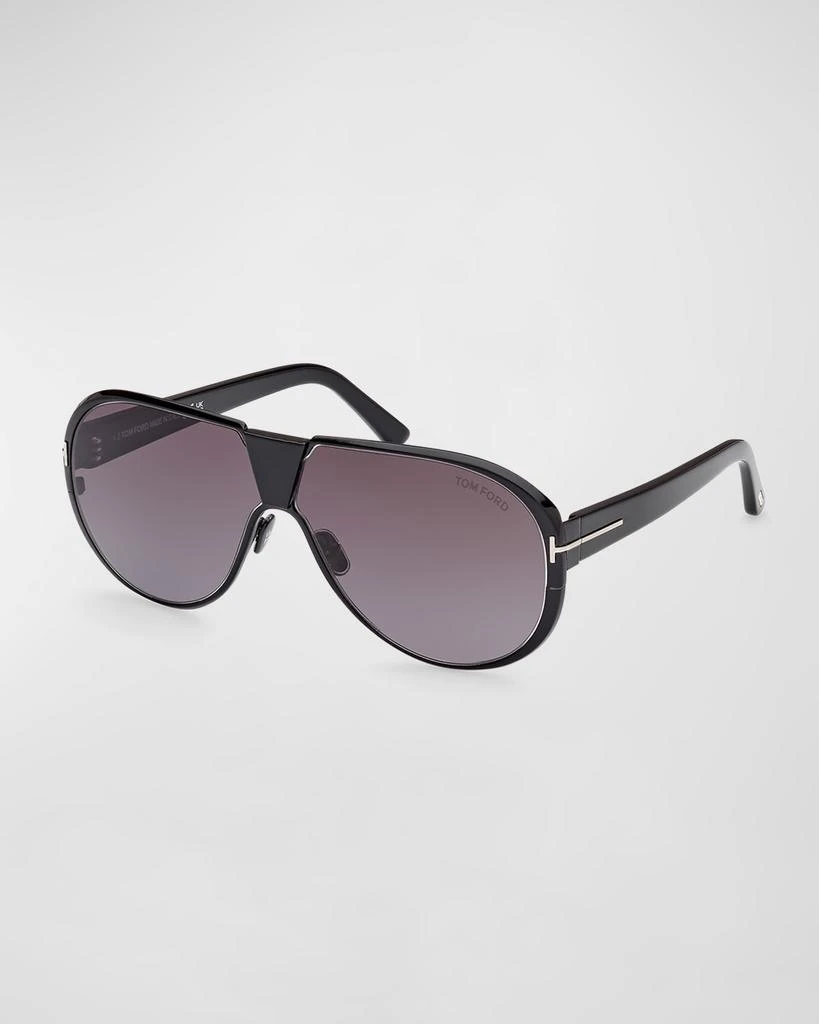 Tom Ford Men's Vicenzo Metal and Acetate Aviator Sunglasses 1