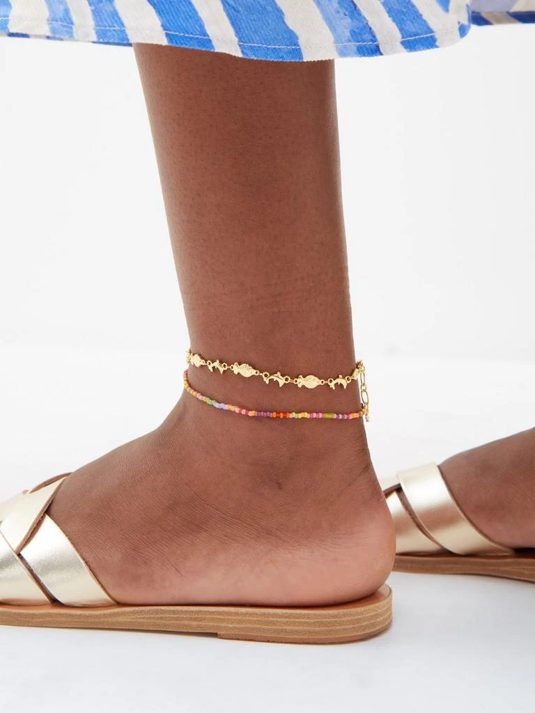 Anni Lu Secret Beach 18kt gold-plated anklet 2