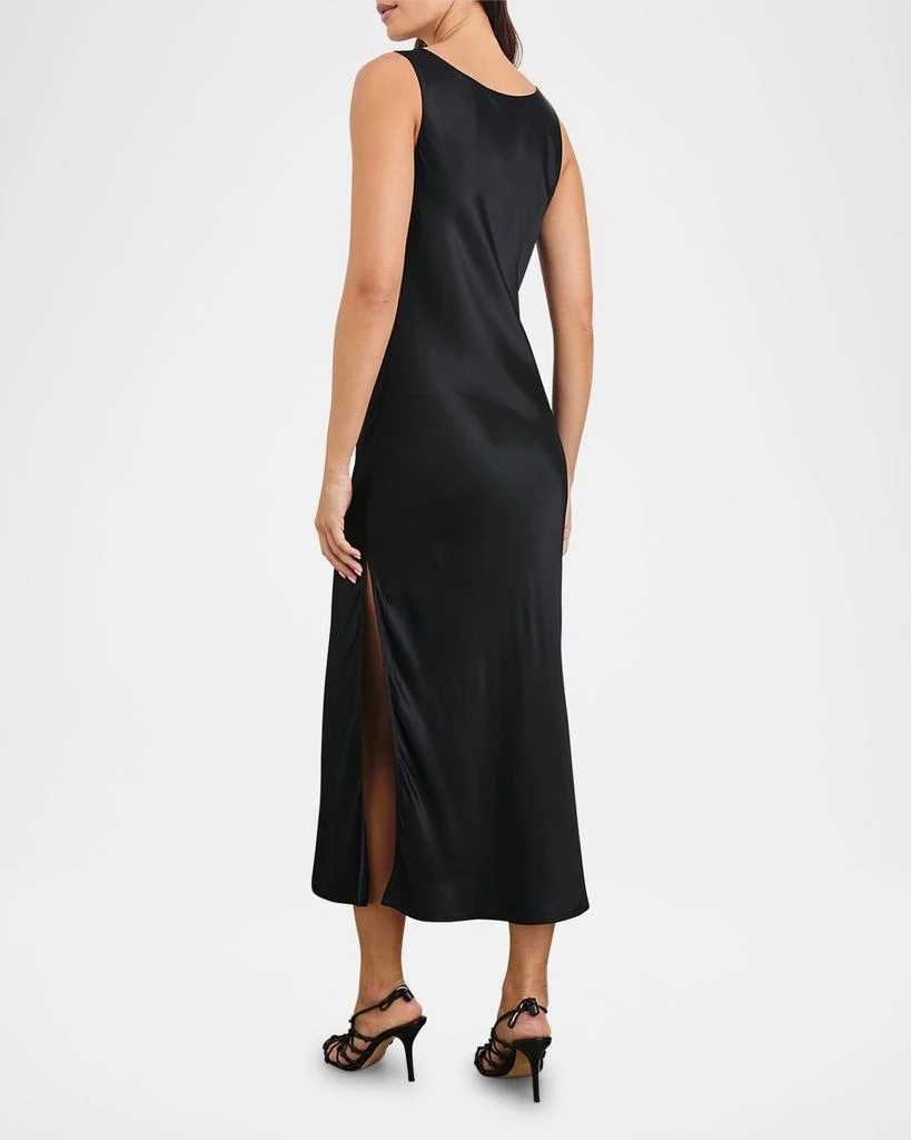 Rails Nat Satin Cowl-Neck Midi Dress 2