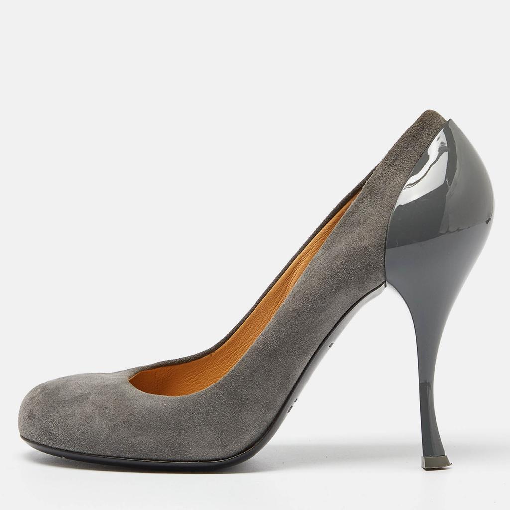 パンプス MIU MIIU 5I374E_008_F0003_F_055 RUCHES SUEDE PUMPS MIU MIU Pumps Black Suede Leather High Square Heel Platform