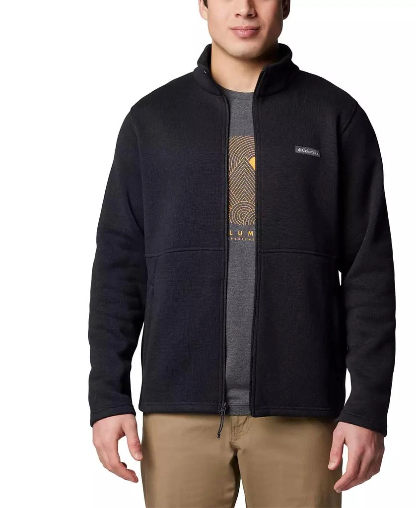 Columbia Men's Alto Pass Textured Knit Sweater Fleece Zip-Front Jacket 6