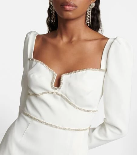 Self Portrait Embellished long-sleeve minidress 4