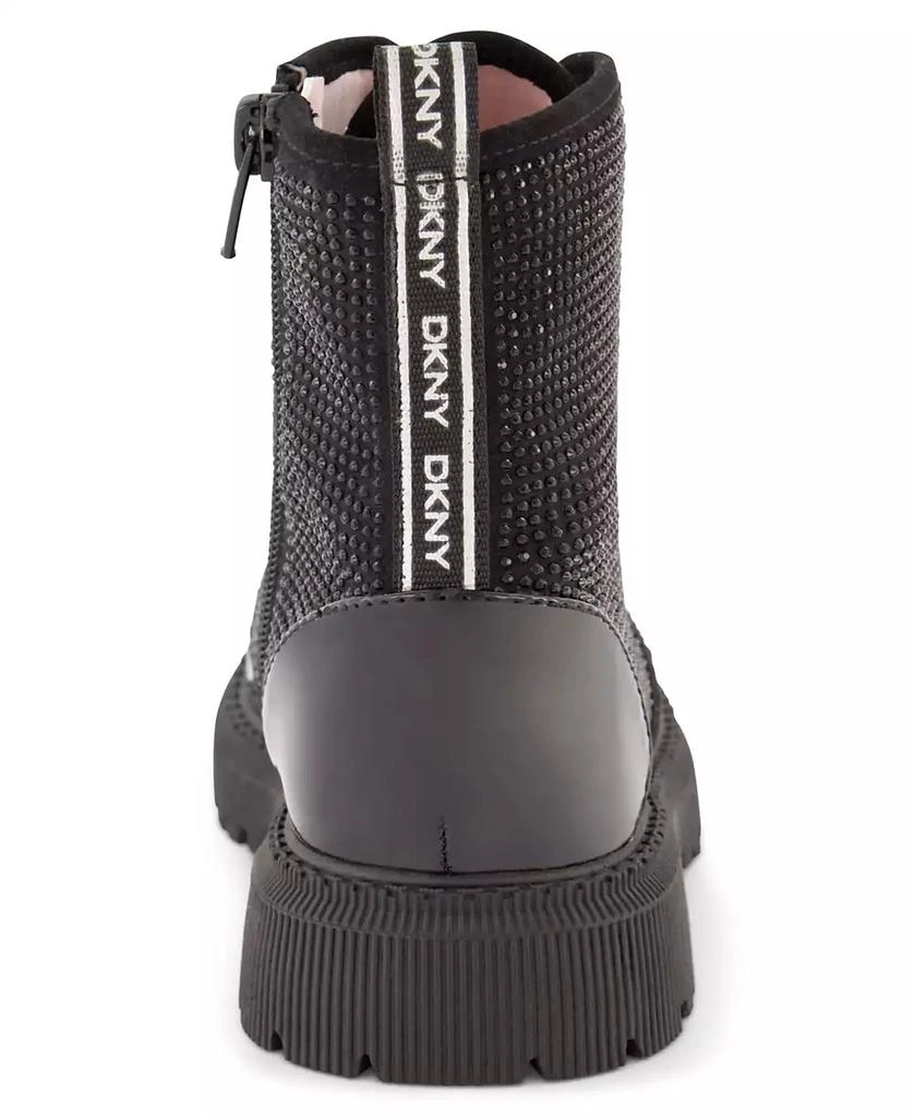 DKNY Big Girls Ava Stone Studded Zipper Closure Moto Boots 3