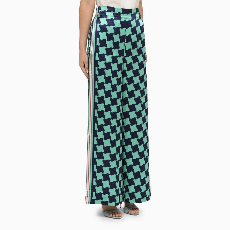 Casablanca Blue/light blue palazzo trousers 4