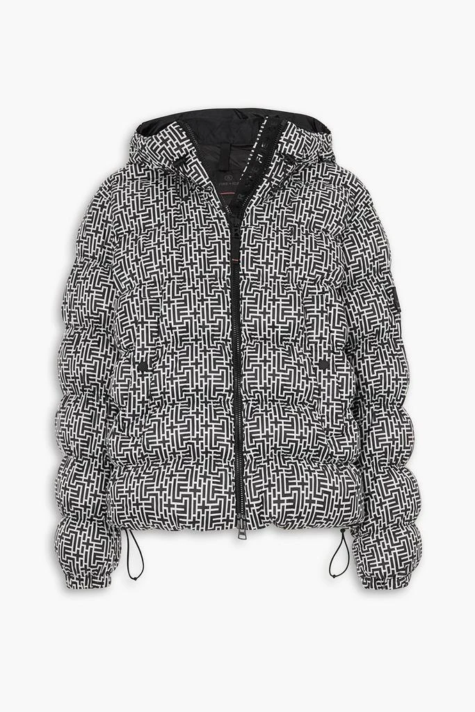 BOGNER FIRE + ICE Rosetta hooded quilted printed ski jacket 1