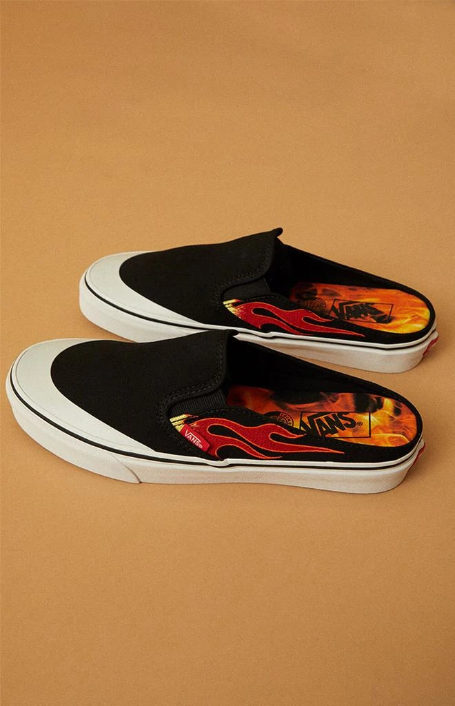 Vans x A$AP Worldwide Black & Red Classic Slip-On Mule Shoes 2
