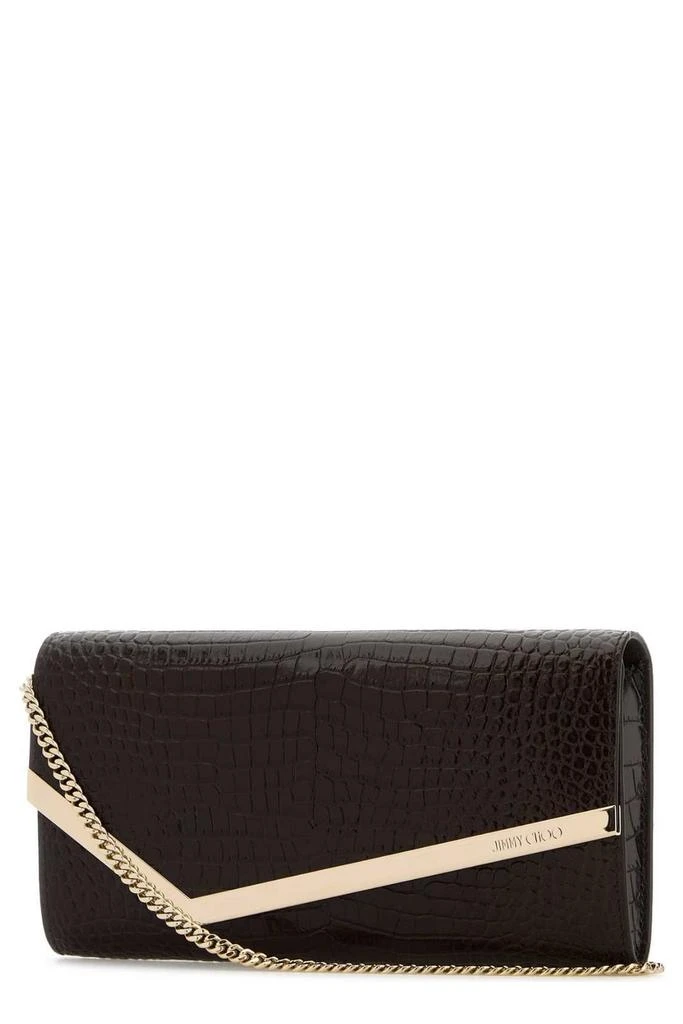 Jimmy Choo Jimmy Choo Emmie Logo Engraved Chain Linked Clutch Bag 3